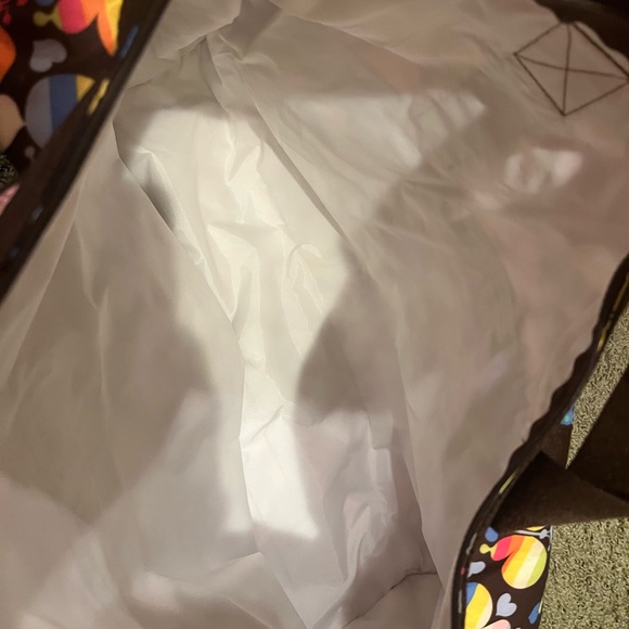 LeSportsac Colorful Floral and Striped Tote Bags - Picture 3 of 5